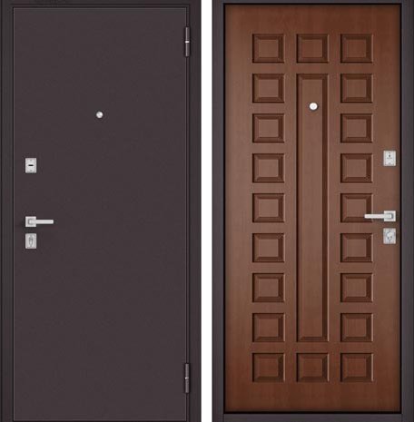 Входная металлическая дверь Гвардмастер 2  (букле шоколад/Дуб золотой)